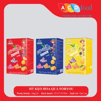 HỘP THIẾC KẸO HOA QUẢ FOR YOU